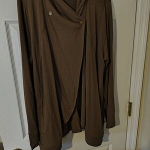 Susan Graver Brown Jacket. Never Worn. Size XL.